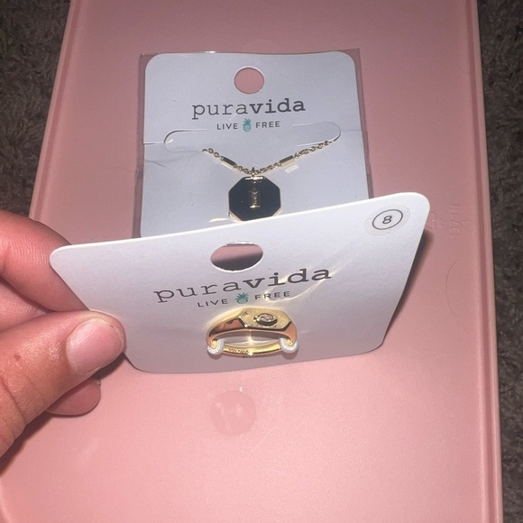 Pura Vida Necklace and Ring Set - Picture 2 of 3
